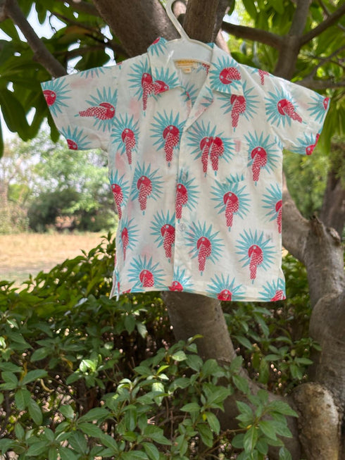 Boys Beach Theme Shirt - Hornbill